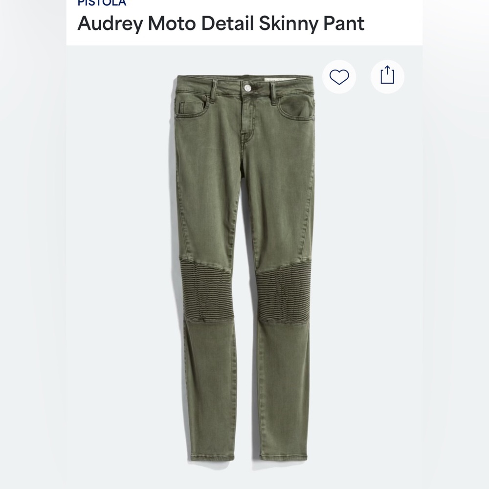Pistola Green Punk Skinny Jeans